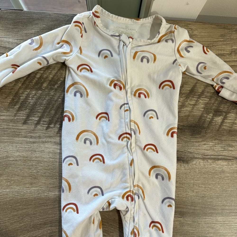 Caden lane zippered footie pajama